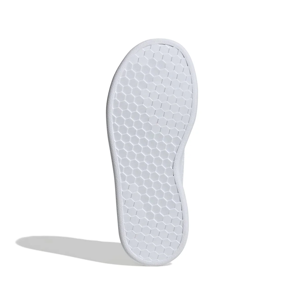 Sneakers bianche da ragazza con strisce traforate adidas Advantage K - Image 4