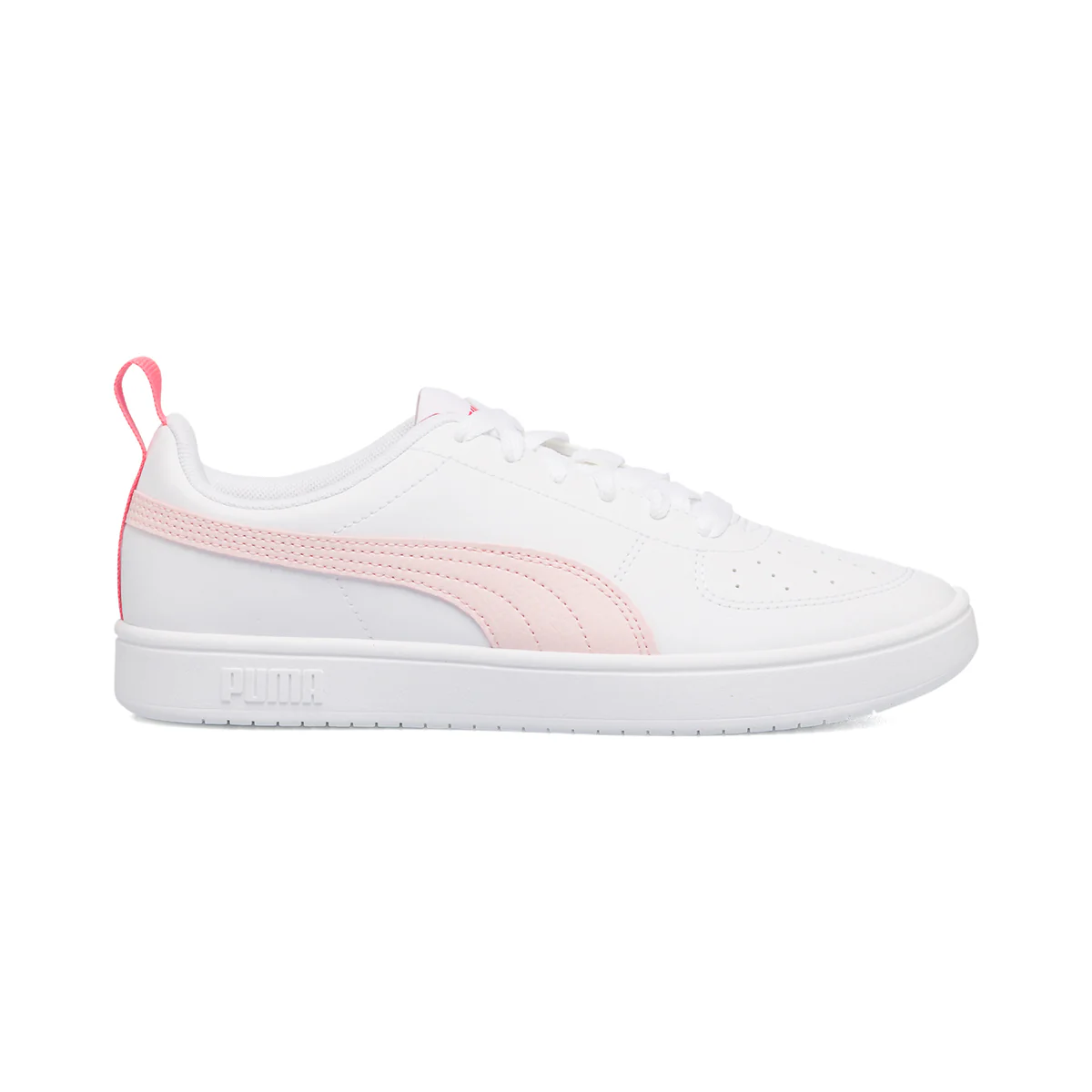 Sneakers bianche da ragazza con striscia a contrasto Puma Rickie Jr