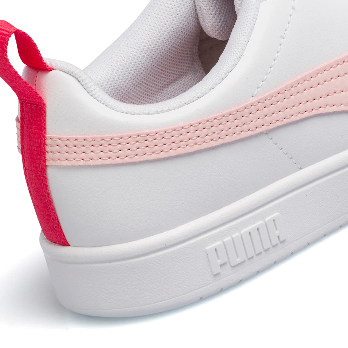 Sneakers bianche da ragazza con striscia a contrasto Puma Rickie Jr - Image 7