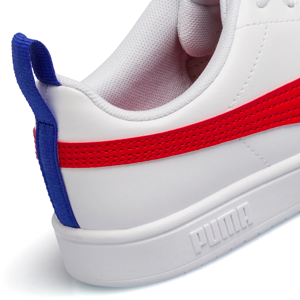 Sneakers bianche da ragazza con striscia a contrasto Puma Rickie Jr - Image 7