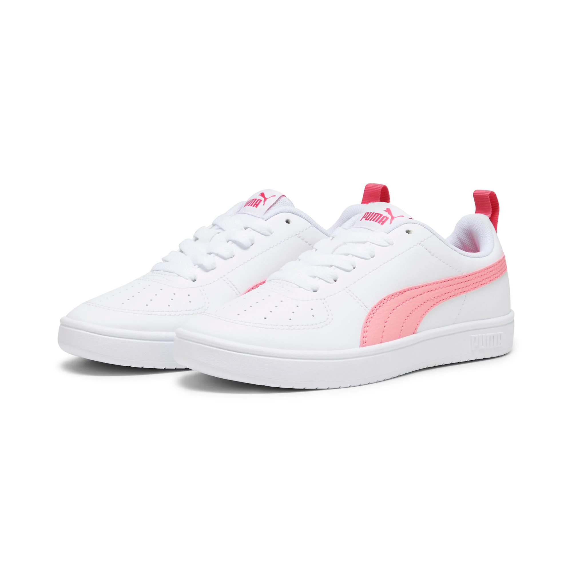 Sneakers bianche da ragazza con striscia a contrasto Puma Rickie Jr