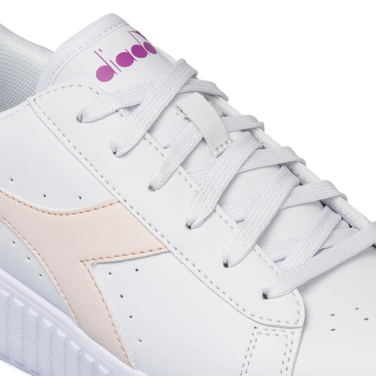 Sneakers bianche da ragazza con suola platform Diadora Game Step Gs - Image 7