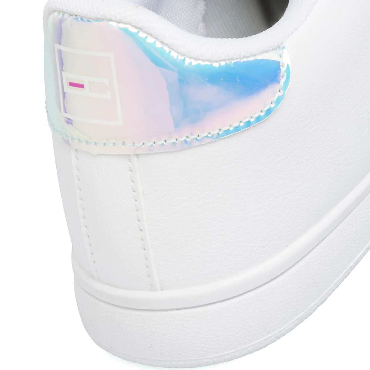 Sneakers bianche da ragazza Enrico Coveri con dettaglio iridescente - Image 5