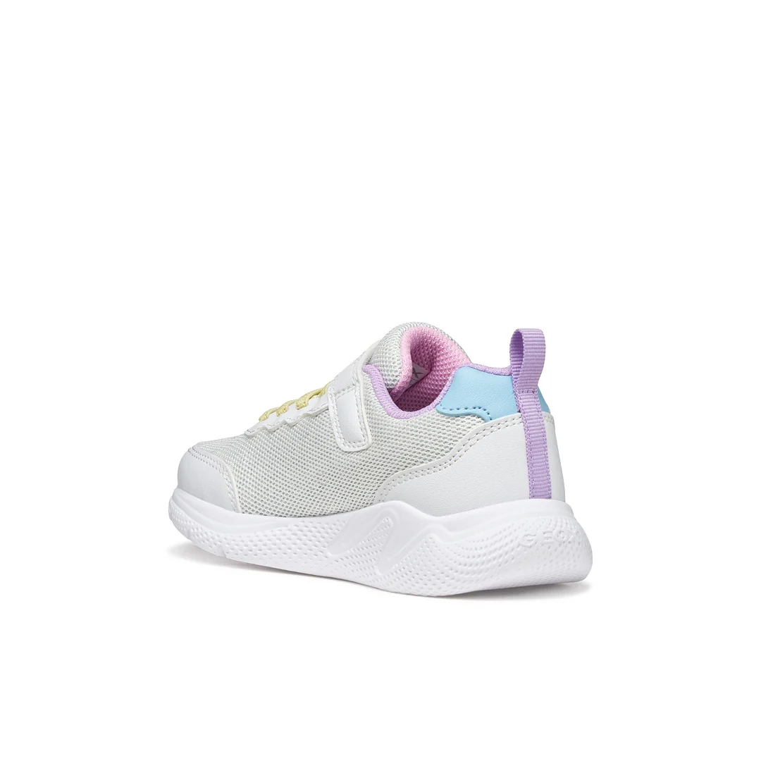 Sneakers bianche da Ragazza in mesh con suola traspirante Geox - Image 3