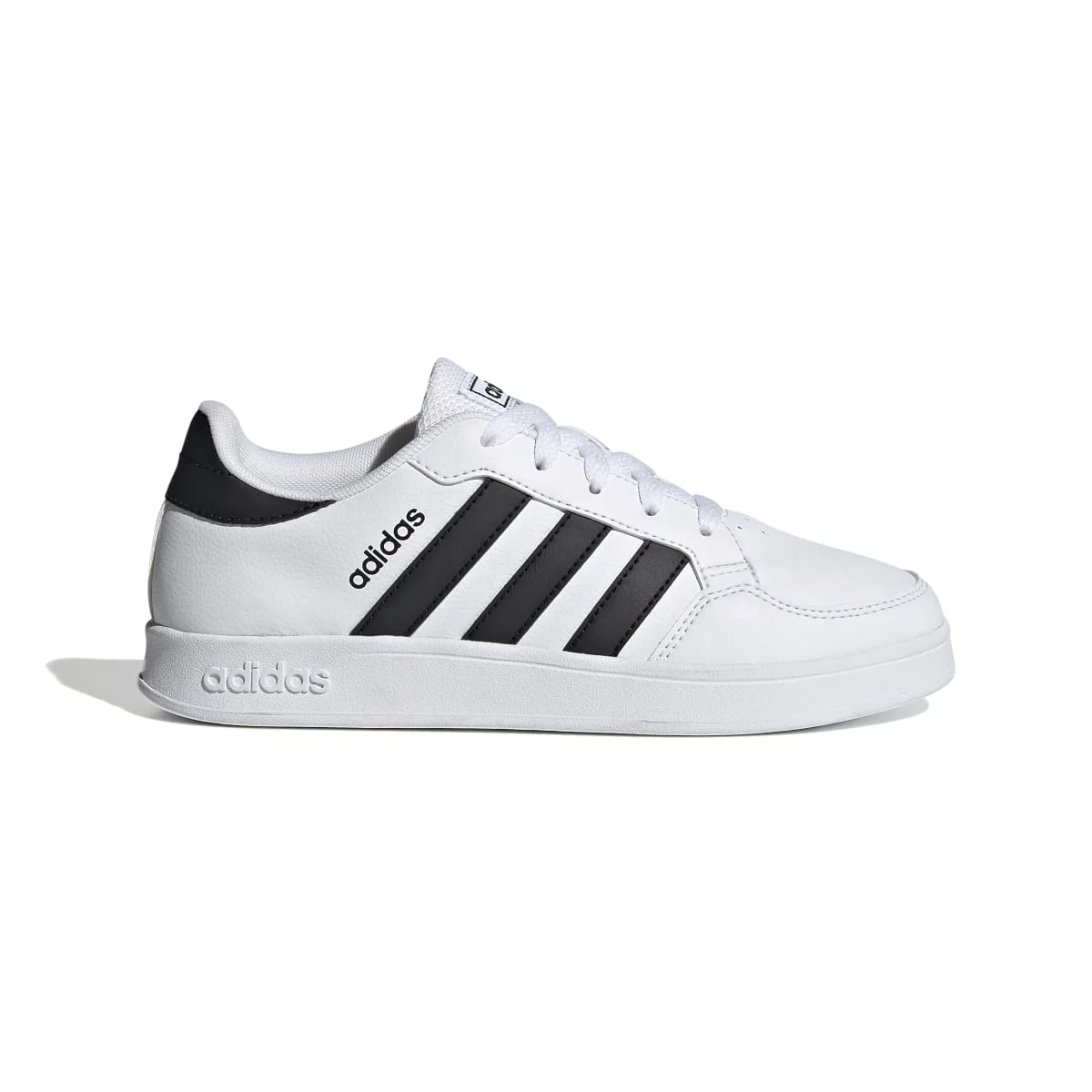 Sneakers bianche da ragazzo con design 3-stripes adidas Breaknet K