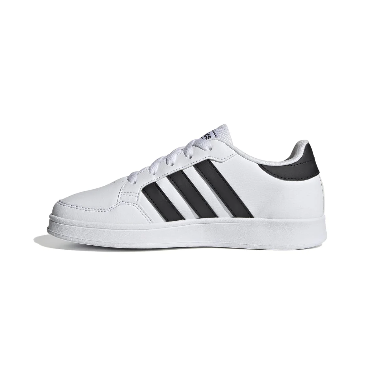 Sneakers bianche da ragazzo con design 3-stripes adidas Breaknet K - Image 4