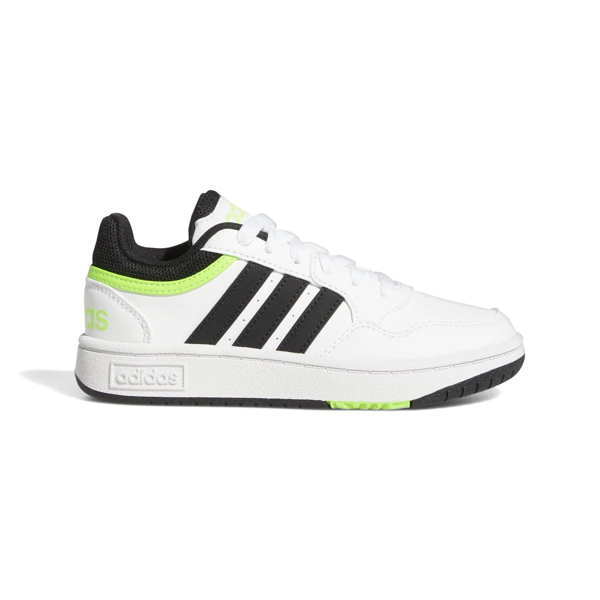 Sneakers bianche da ragazzo con design 3-stripes adidas Hoops 3.0 K