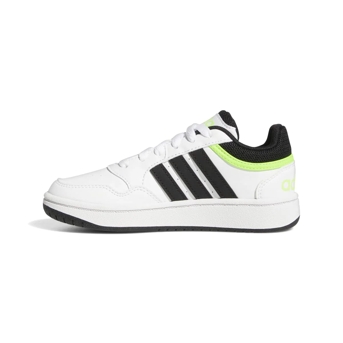 Sneakers bianche da ragazzo con design 3-stripes adidas Hoops 3.0 K - Image 4