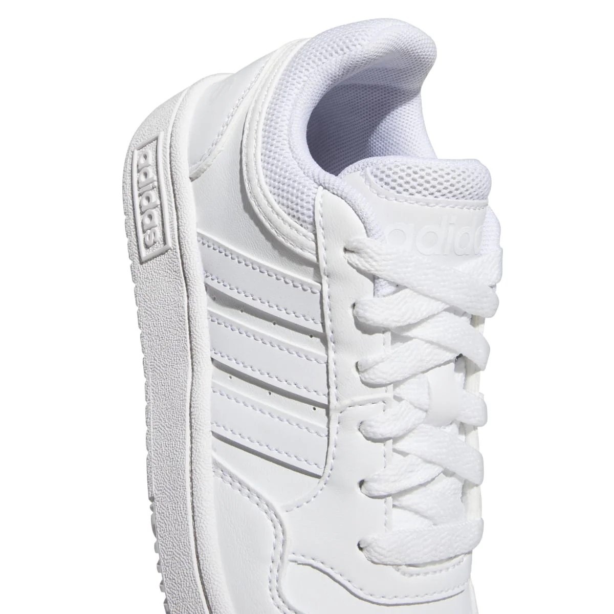 Sneakers bianche da ragazzo con design 3-stripes adidas Hoops 3.0 K - Image 7