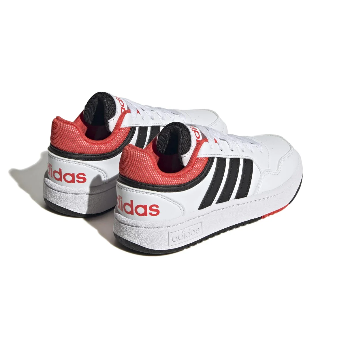 Sneakers bianche da ragazzo con design 3-stripes adidas Hoops 3.0 K - Image 6