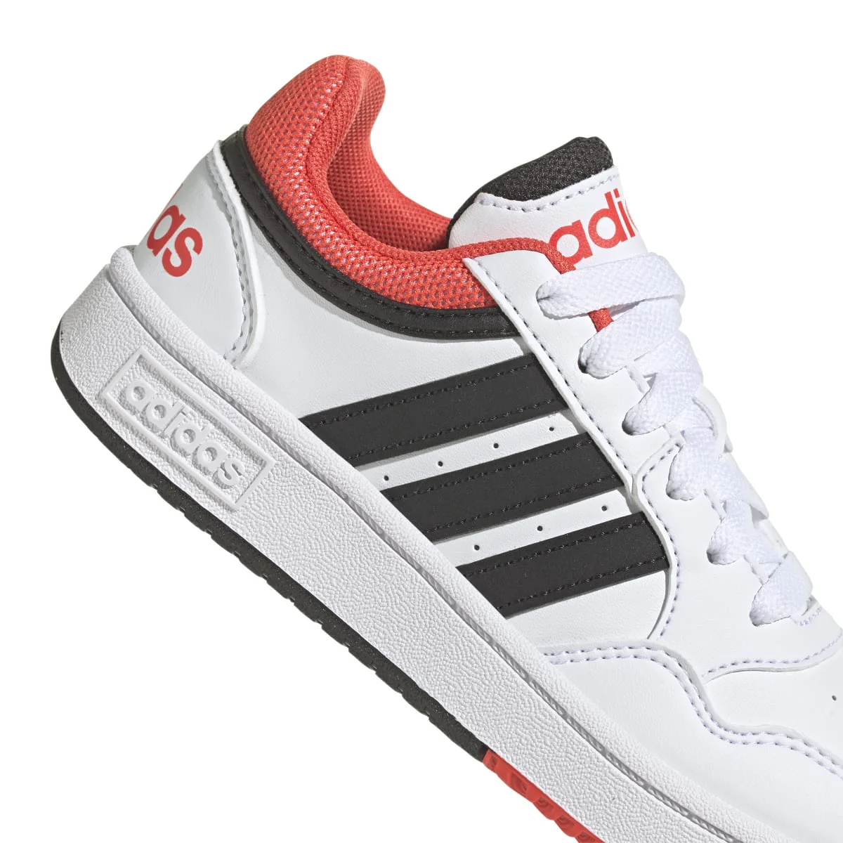 Sneakers bianche da ragazzo con design 3-stripes adidas Hoops 3.0 K - Image 7