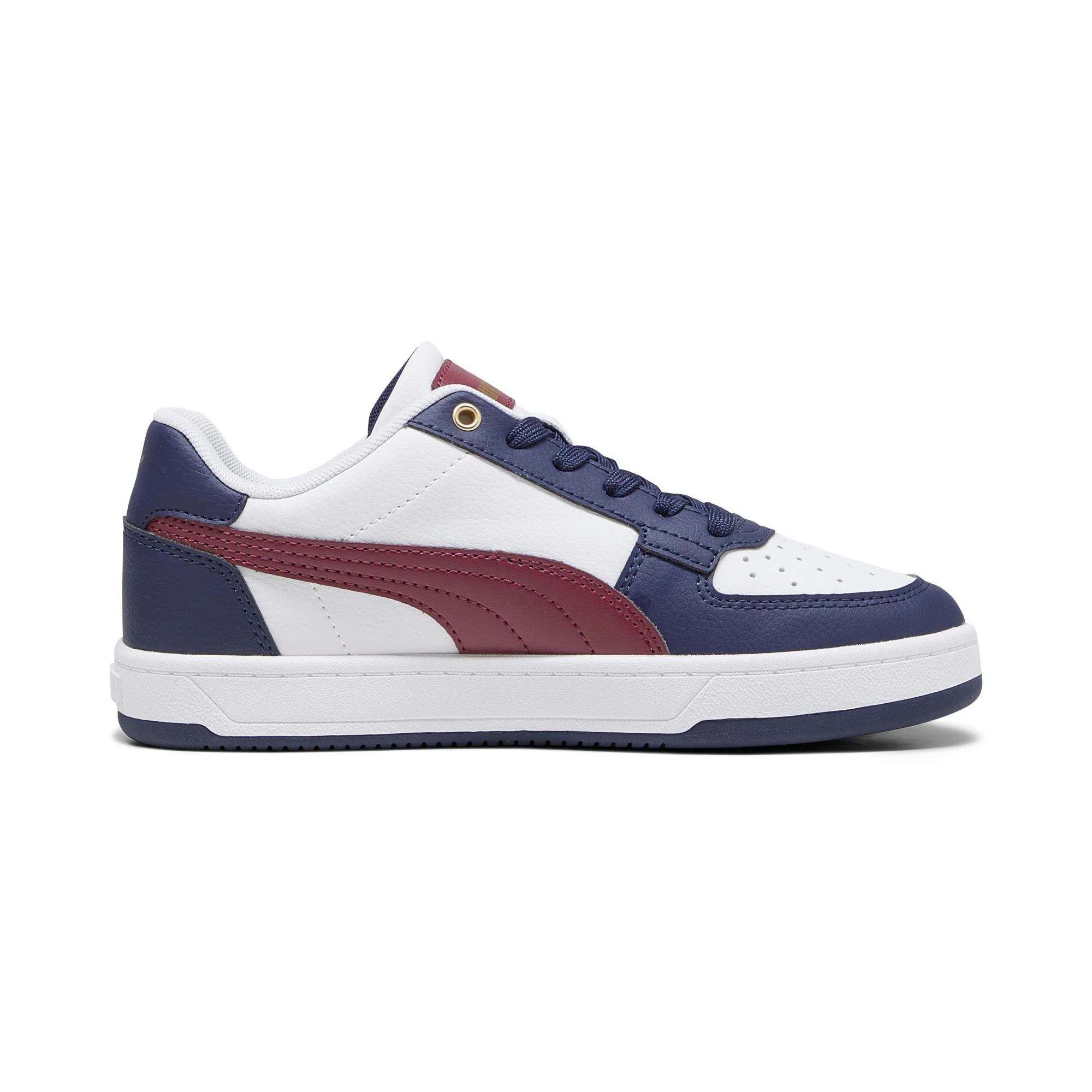 Sneakers bianche da ragazzo con dettagli blu e rossi Puma Caven 2.0 Jr - Image 5