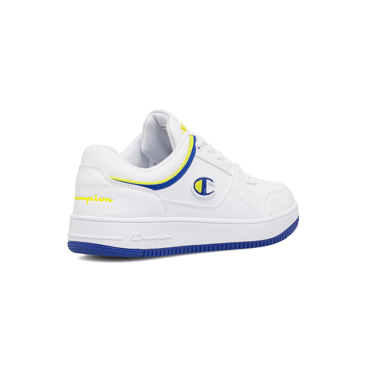 Sneakers bianche da ragazzo con logo laterale Champion Rebound Low B GS - Image 3