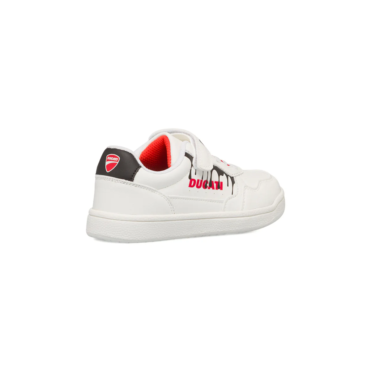 Sneakers bianche da ragazzo con logo laterale Ducati - Image 3