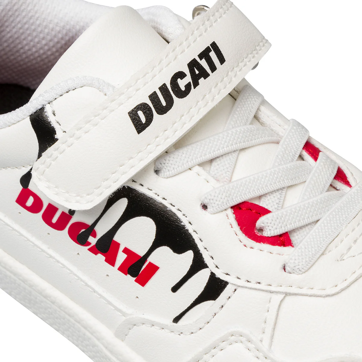 Sneakers bianche da ragazzo con logo laterale Ducati - Image 7