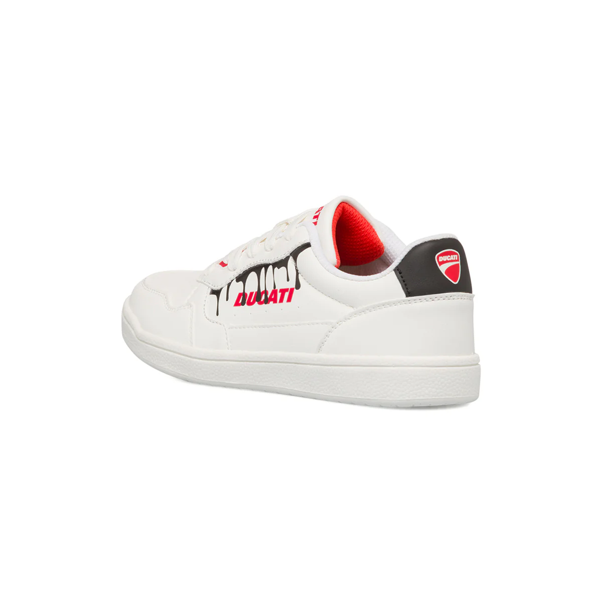 Sneakers bianche da ragazzo con logo laterale Ducati - Image 3