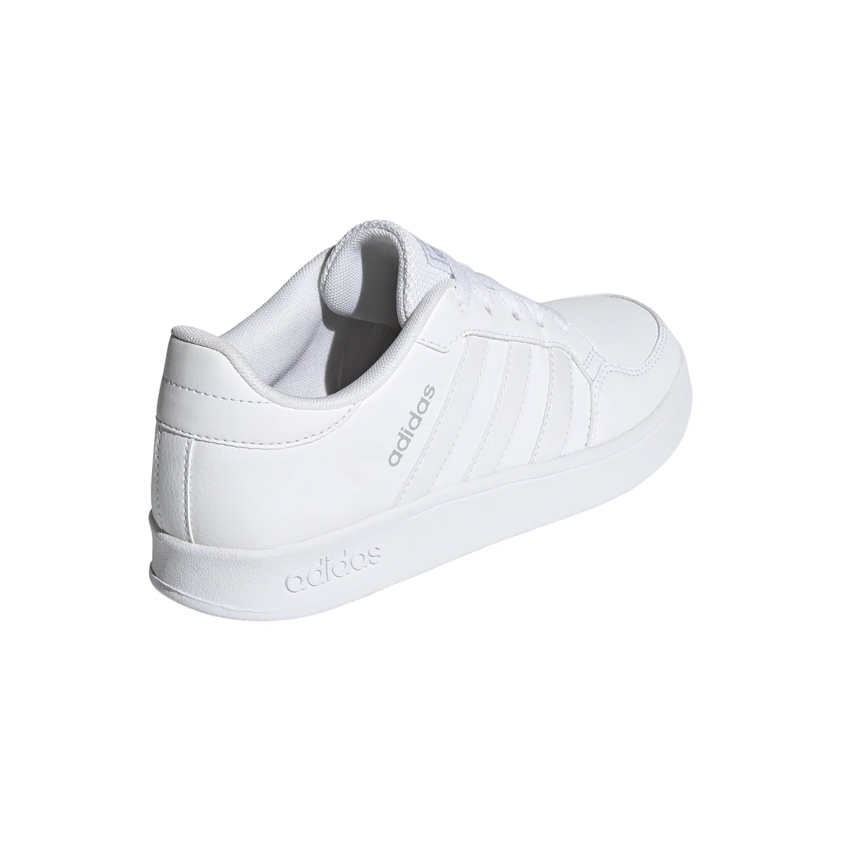 Sneakers bianche da ragazzo con soletta ammortizzata in EVA adidas Breaknet K - Image 3