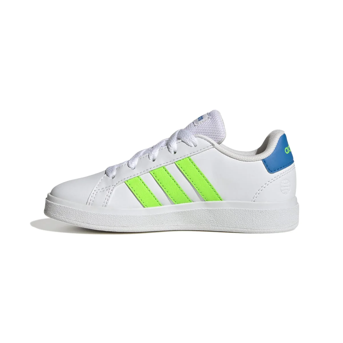Sneakers bianche da ragazzo con strisce a contrasto adidas Grand Court 2.0 K - Image 4