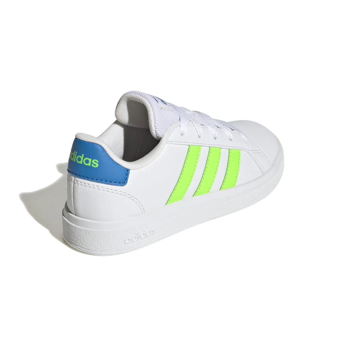 Sneakers bianche da ragazzo con strisce a contrasto adidas Grand Court 2.0 K - Image 6
