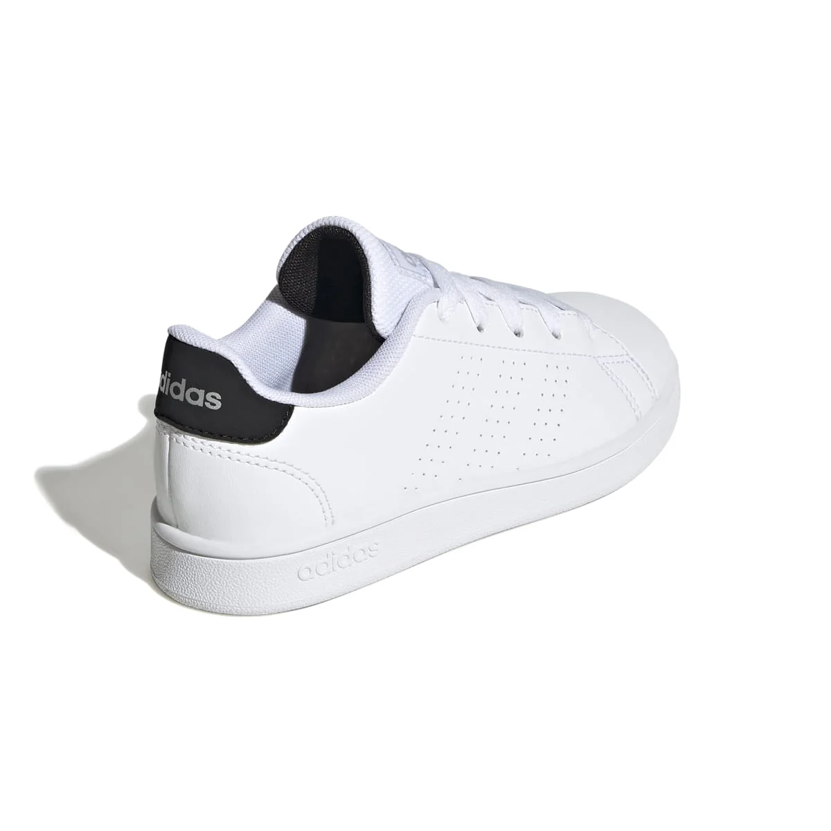 Sneakers bianche da ragazzo con strisce traforate adidas Advantage K - Image 7