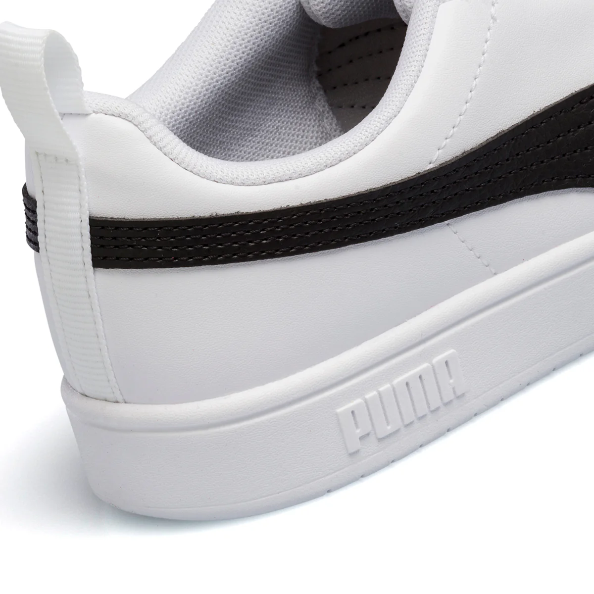 Sneakers bianche da ragazzo con striscia a contrasto Puma Rickie Jr - Image 7