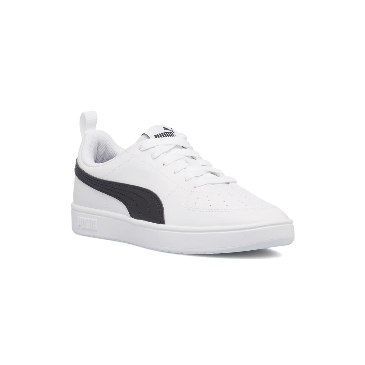 Sneakers bianche da ragazzo con striscia a contrasto Puma Rickie Jr - Image 2