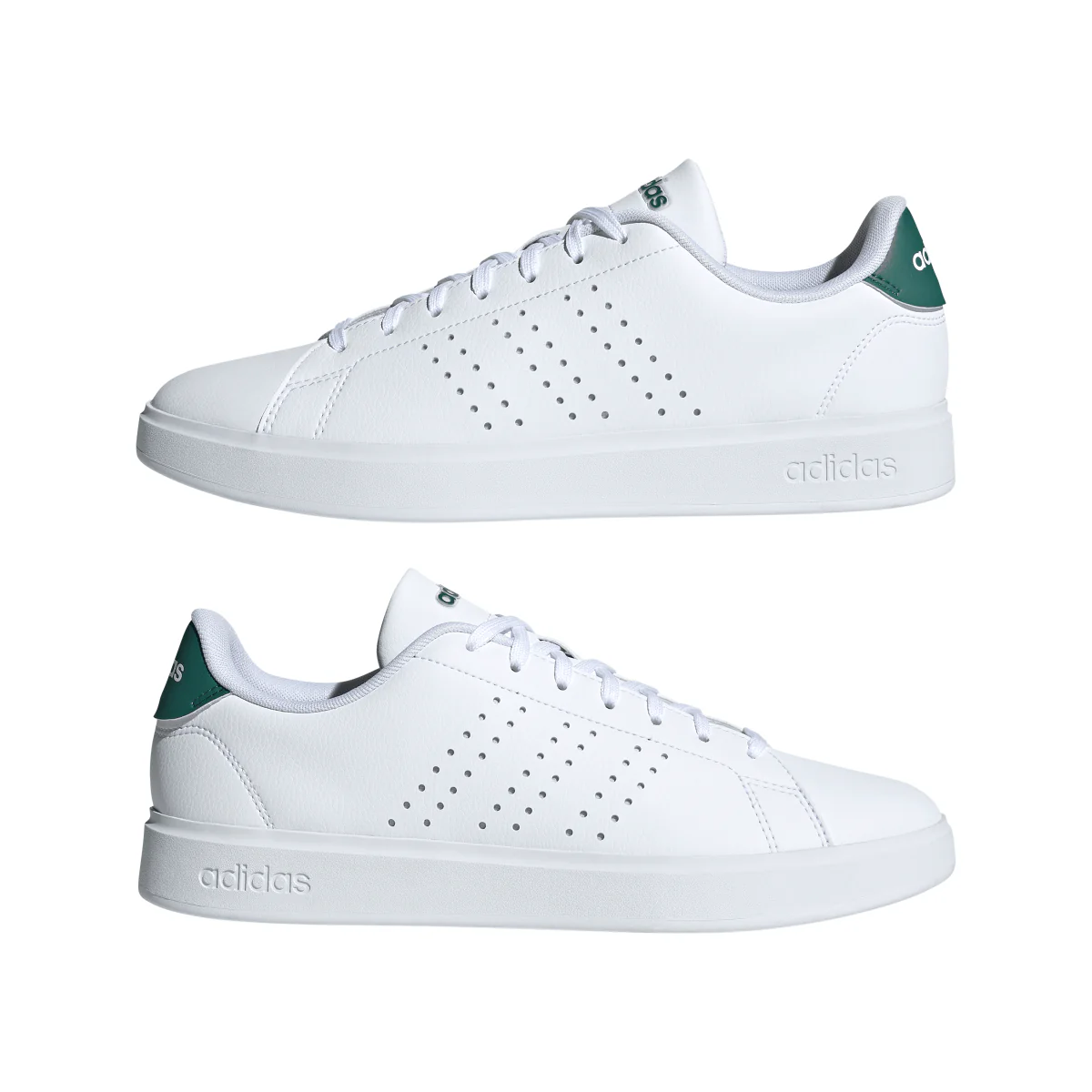 Sneakers bianche da Uomo adidas Advantage 2.0 con dettagli traforati - Image 12