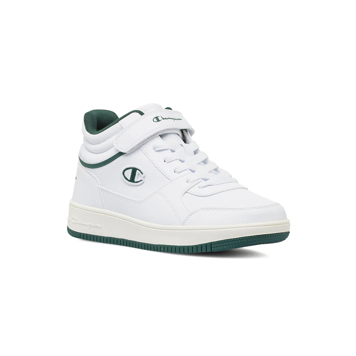 Sneakers bianche da Uomo Champion Mid Cut con chiusura a strappo - Image 2