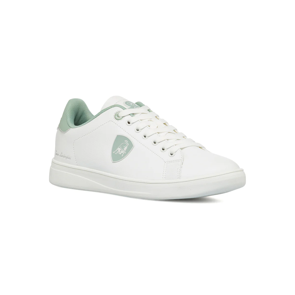 Sneakers bianche da Uomo con dettaagli verde salvia RagingStep Deluxe Tonino Lamborghini - Image 2