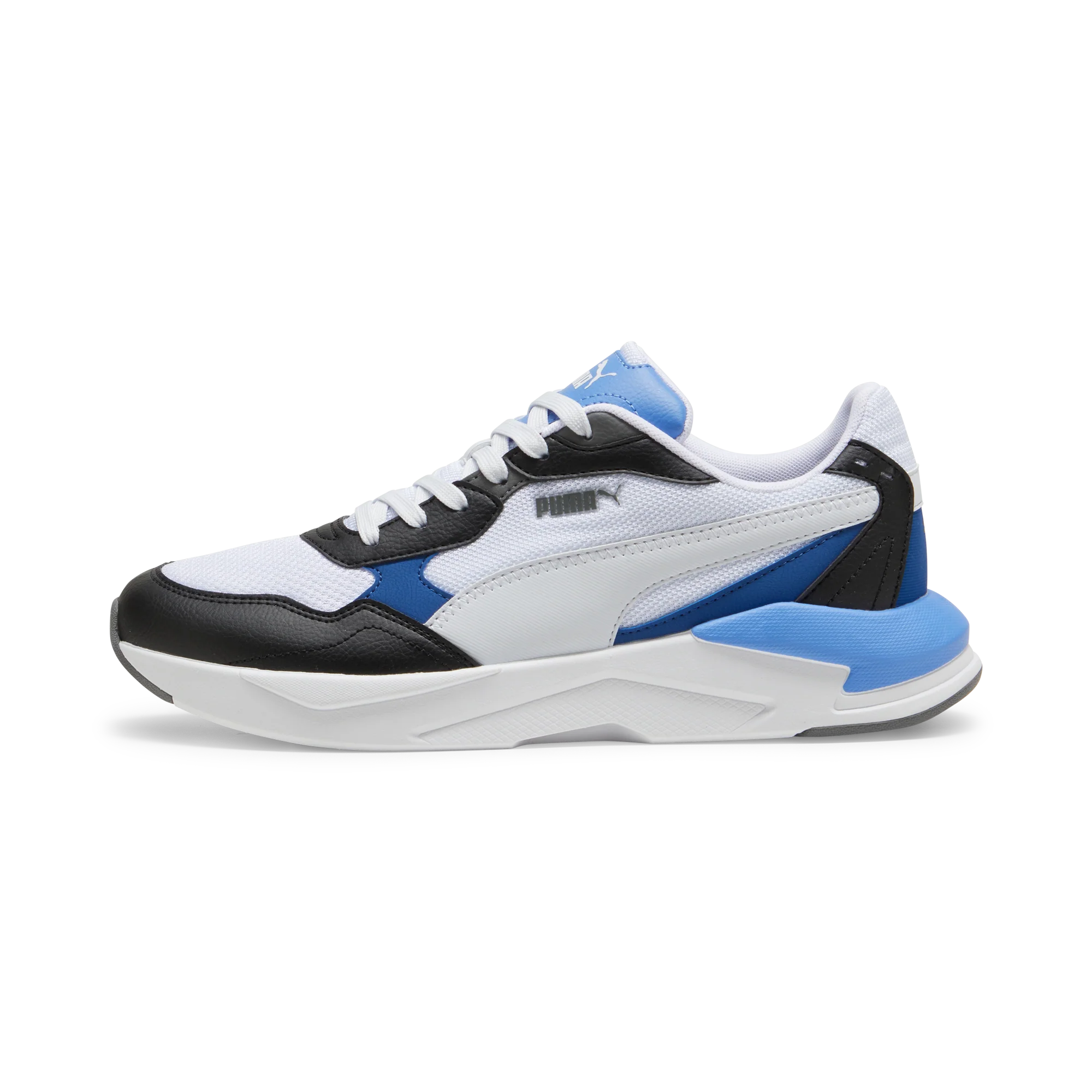 Sneakers bianche da uomo con dettagli azzurri e blu Puma X-Ray Speed Lite - Image 3