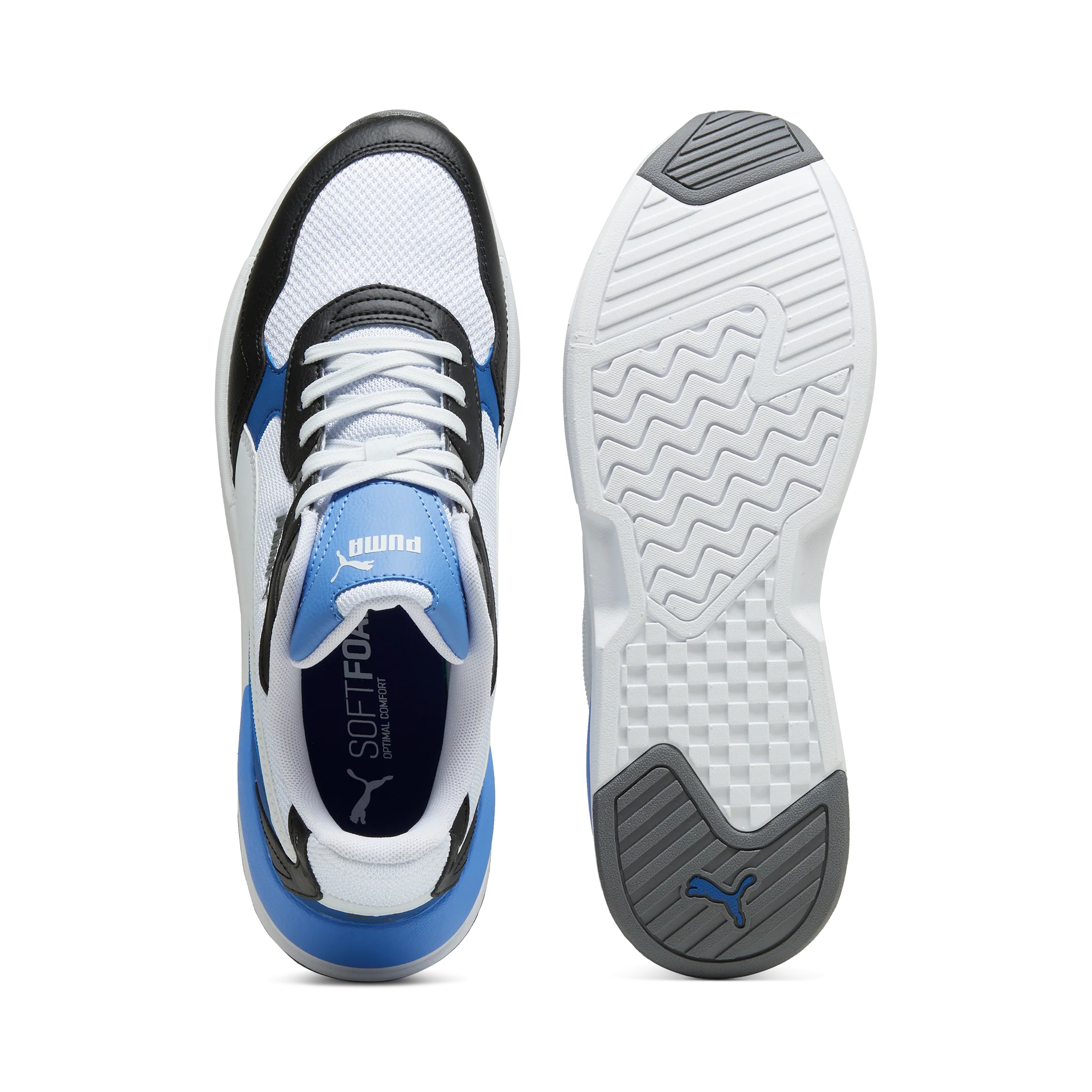 Sneakers bianche da uomo con dettagli azzurri e blu Puma X-Ray Speed Lite - Image 4