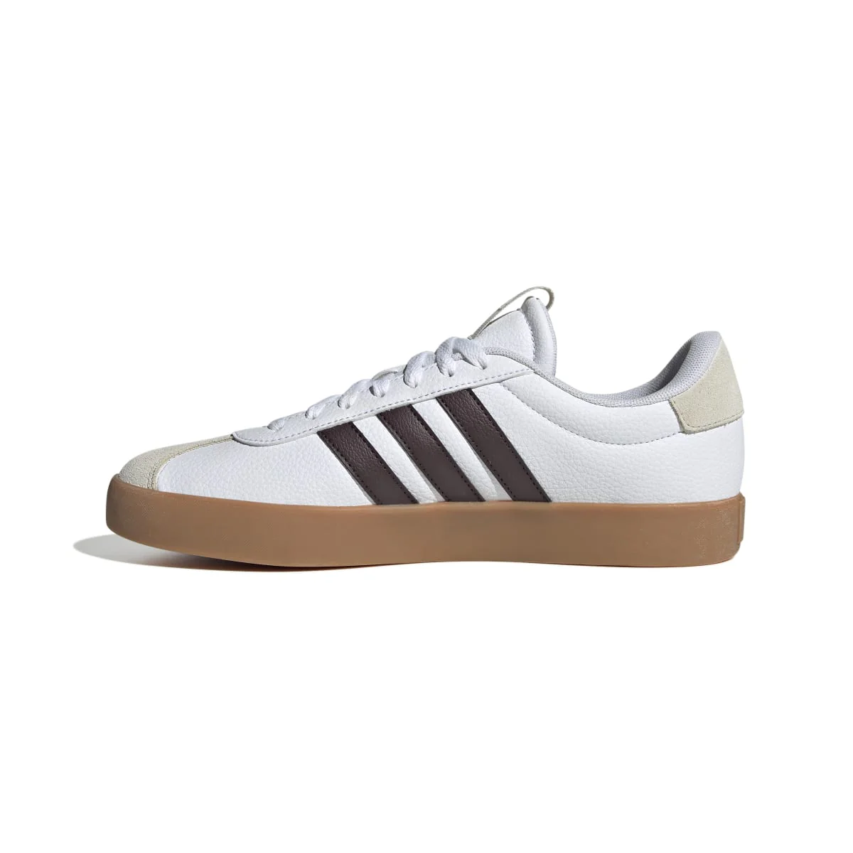 Sneakers bianche da uomo con dettagli beige adidas VL Court 3.0 - Image 5