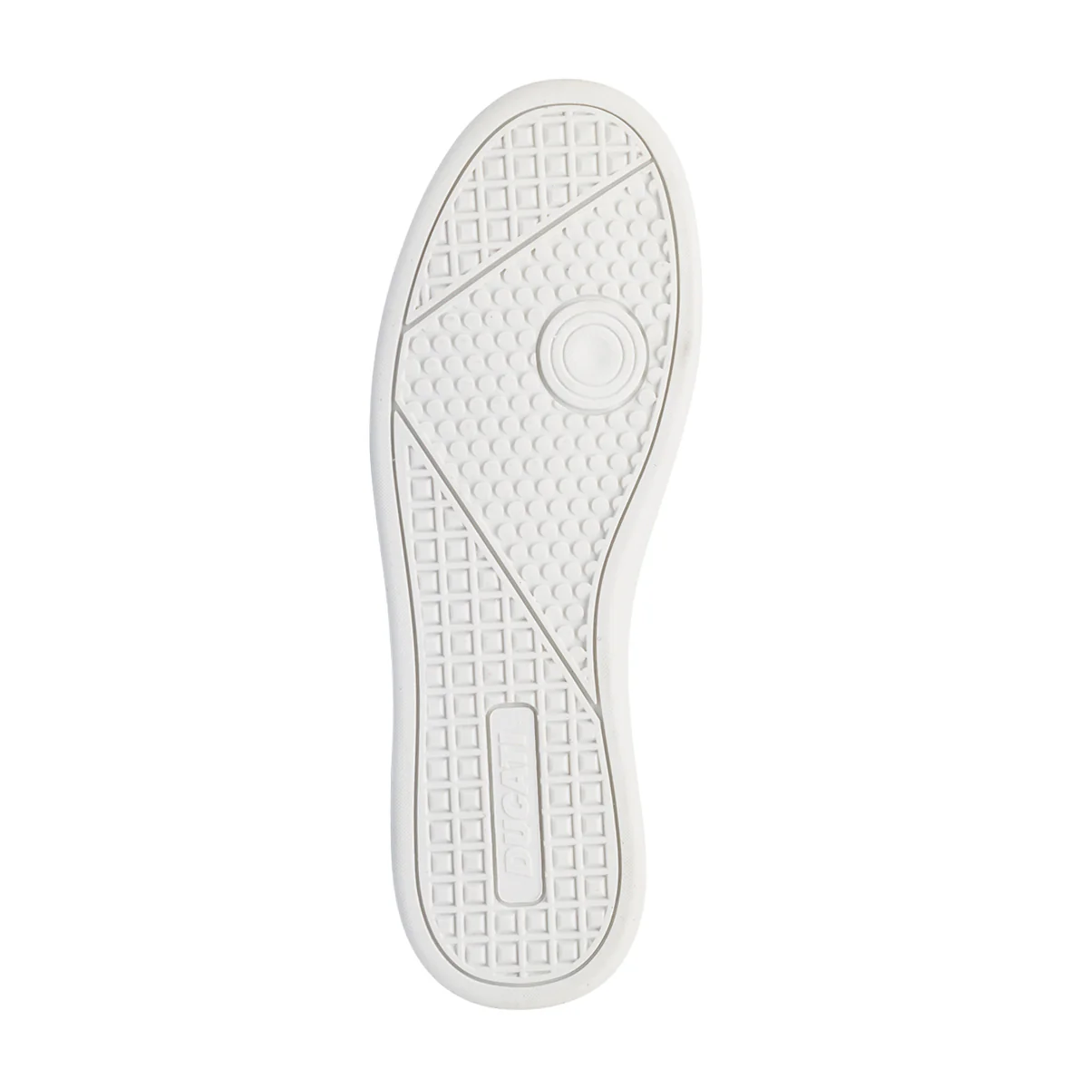 Sneakers bianche da uomo con dettagli blu e logo Ducati Slick - Image 4