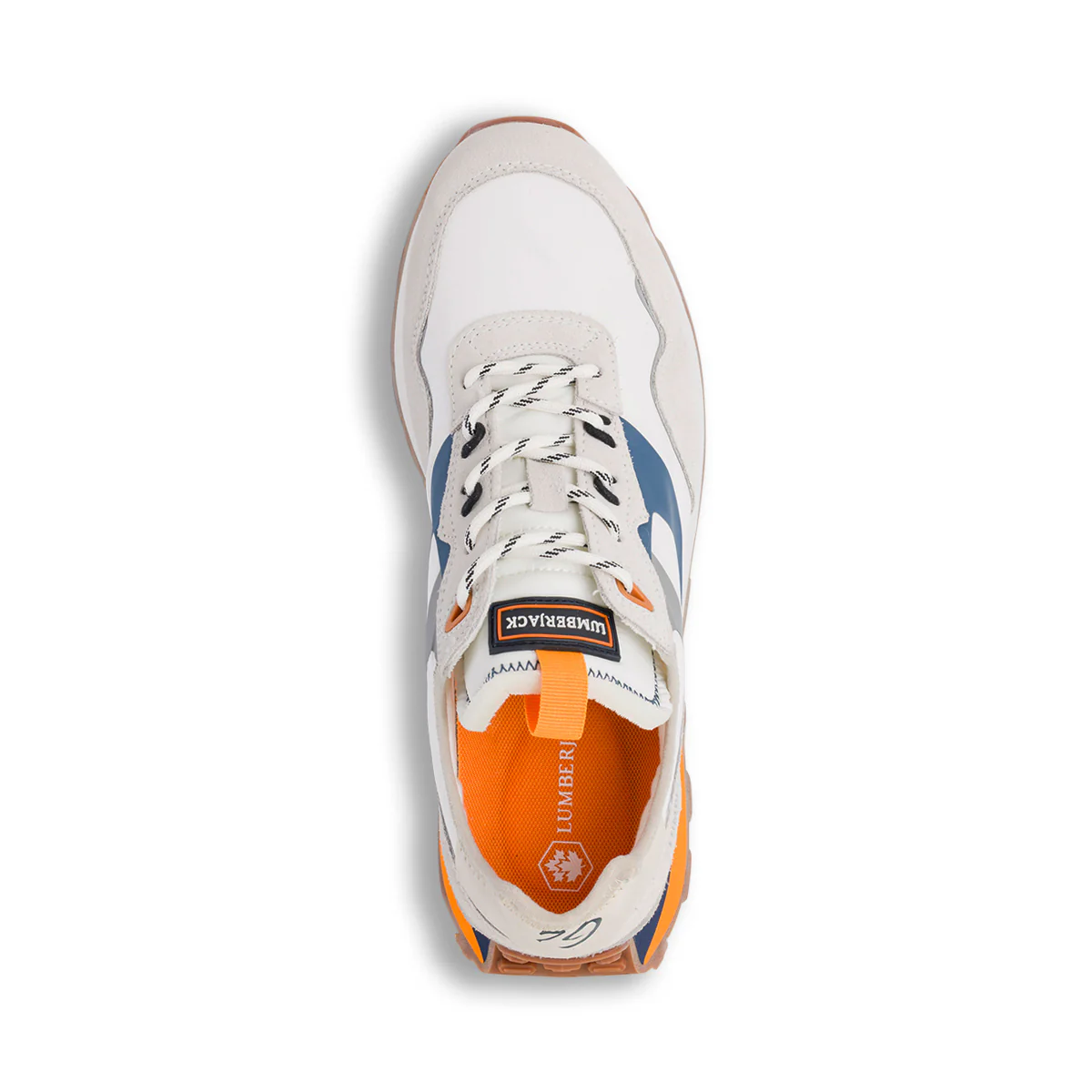 Sneakers bianche da Uomo con dettagli grigi e inserti effetto scamosciato  Lumberjack - Image 5