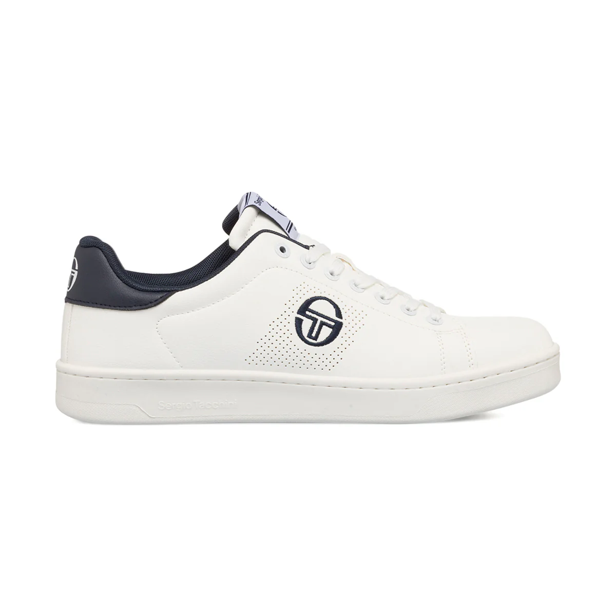 Sneakers bianche da uomo con dettagli in blu Sergio Tacchini Gran Torino