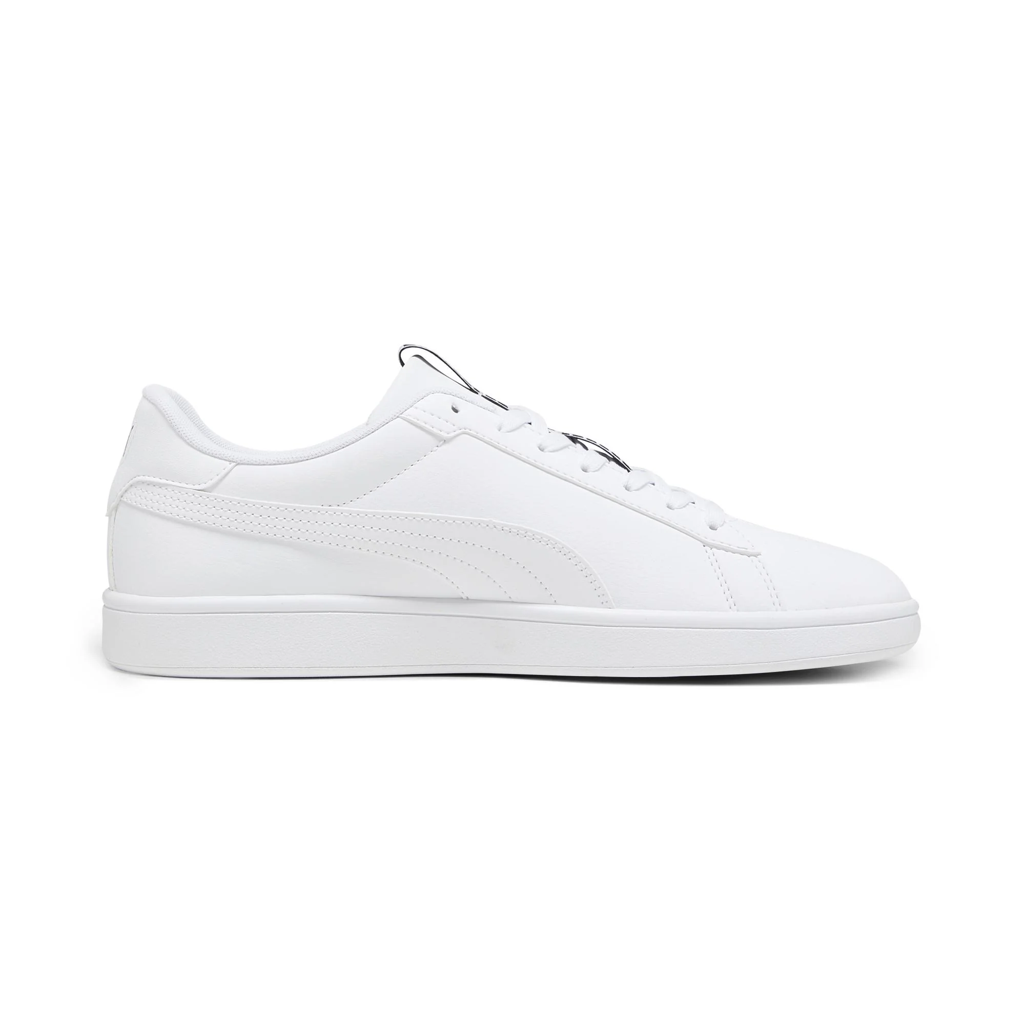 Sneakers bianche da uomo con dettagli neri Puma Smash 3.0 Logobsession - Image 5