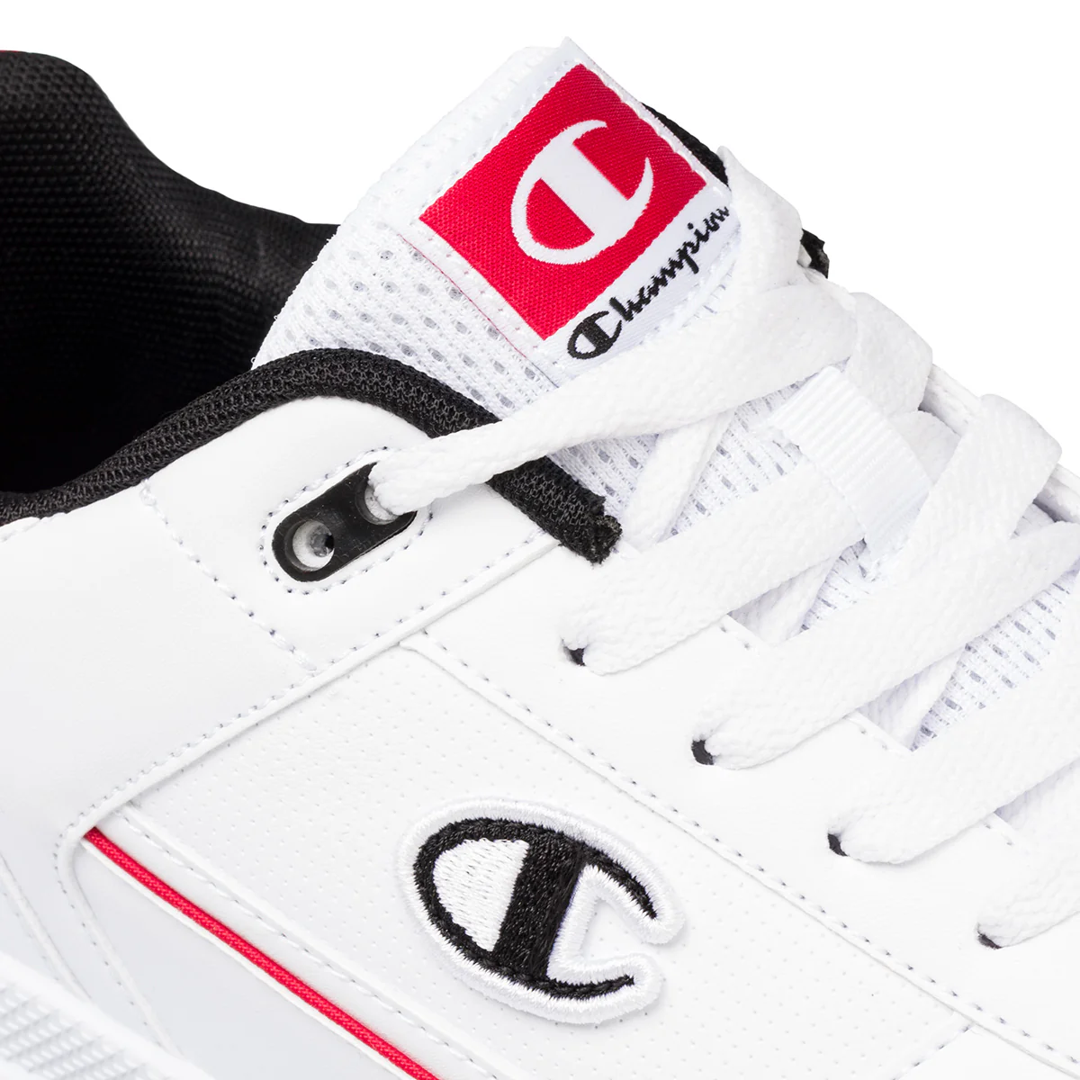 Sneakers bianche da uomo con dettagli rossi e neri Champion Rebound Heritage - Image 6