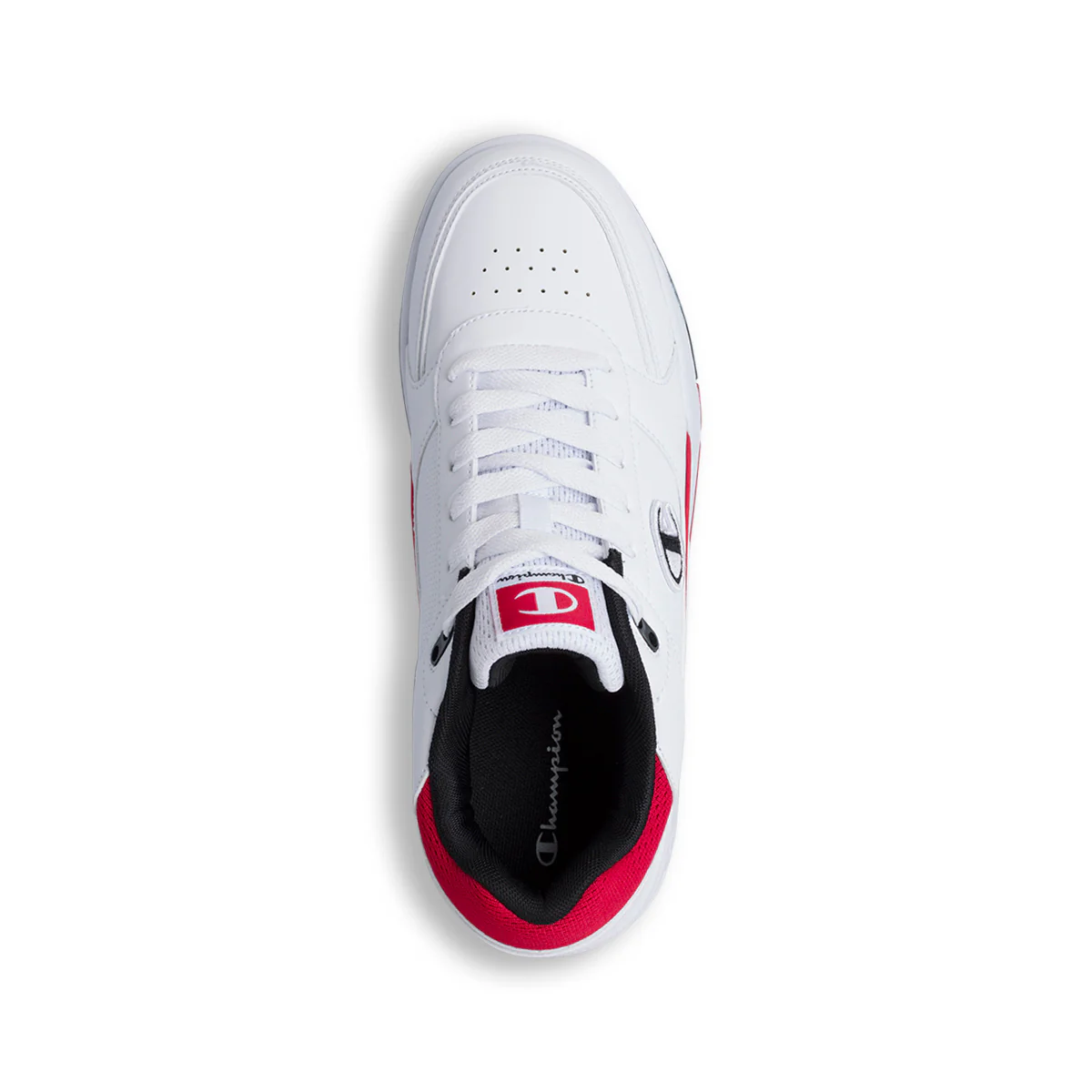 Sneakers bianche da uomo con dettagli rossi e neri Champion Rebound Heritage - Image 7