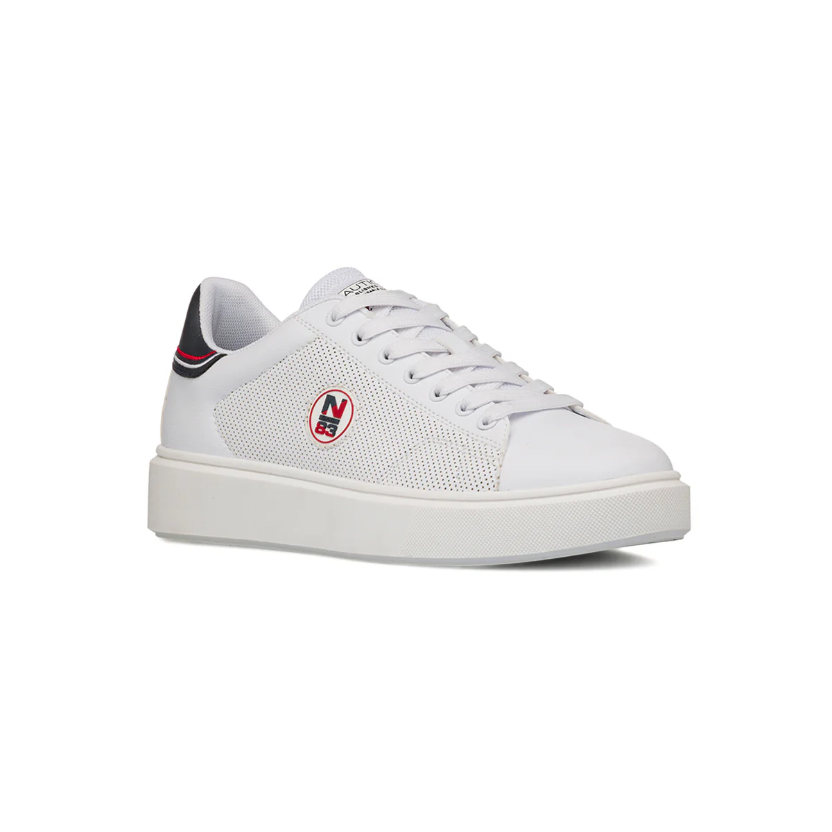 Sneakers bianche da Uomo con dettagli traforati con logo Nautica - Image 2