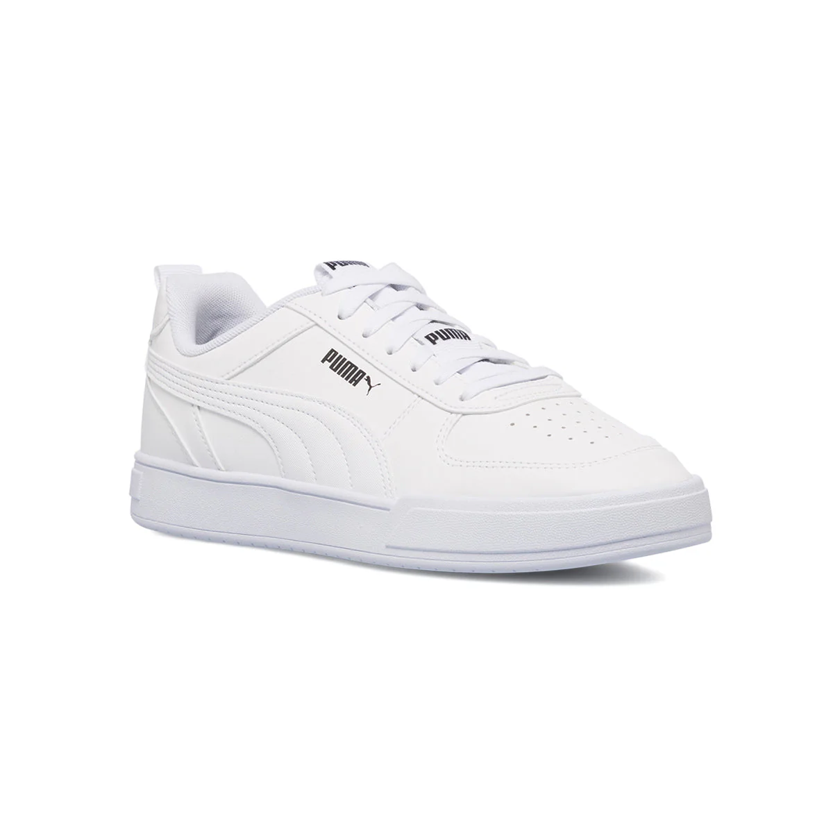 Sneakers bianche da uomo con dettagli traforati Puma Caven Tape - Image 2