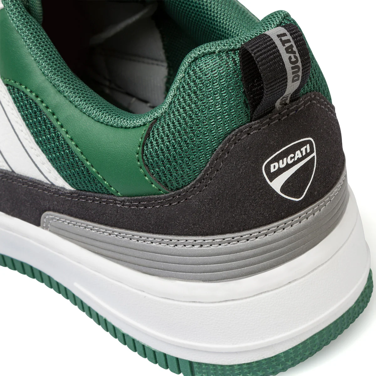 Sneakers bianche da uomo con dettagli verdi Ducati Valencia 4 - Image 7