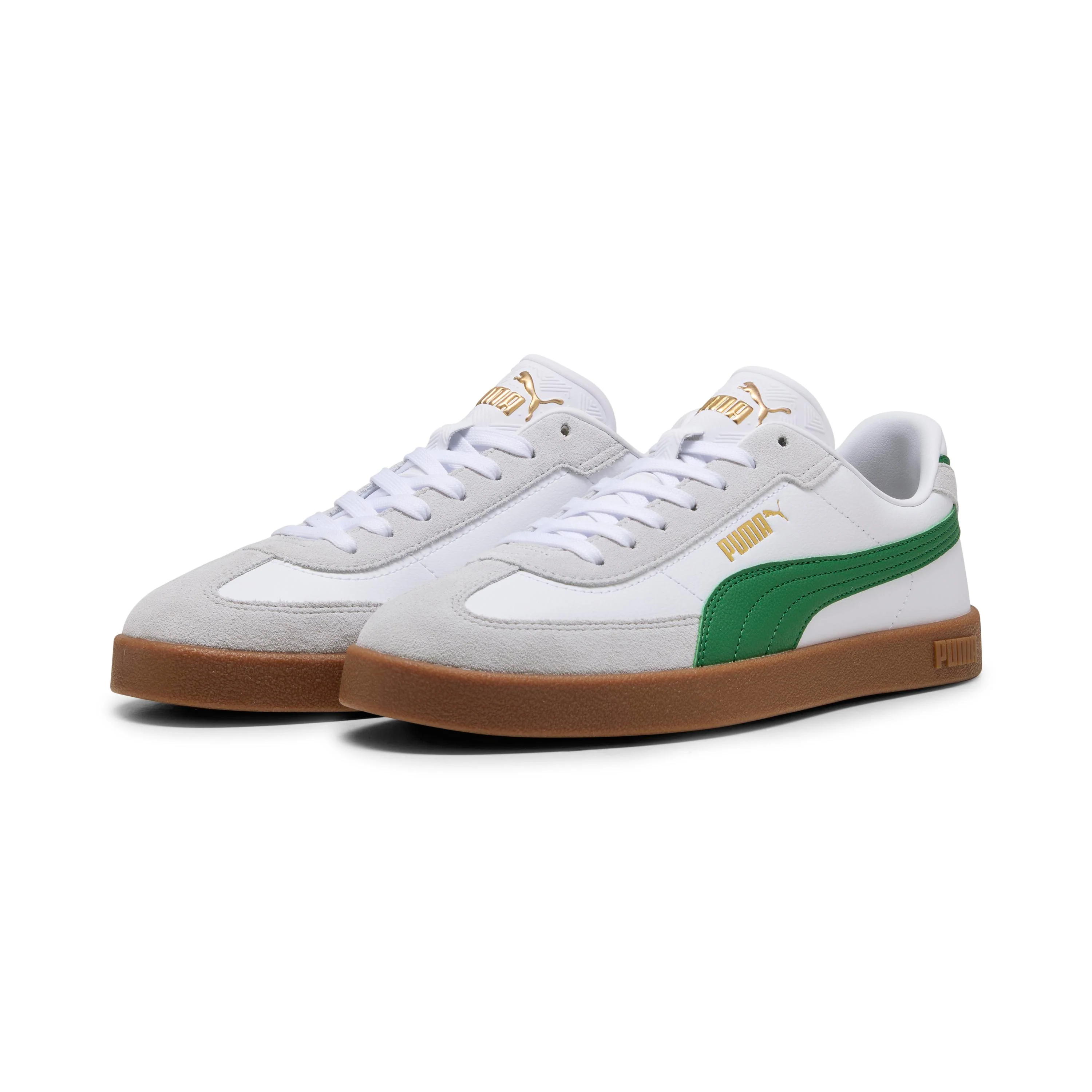 Sneakers bianche da Uomo con dettaglio logo verde Puma Club II Era