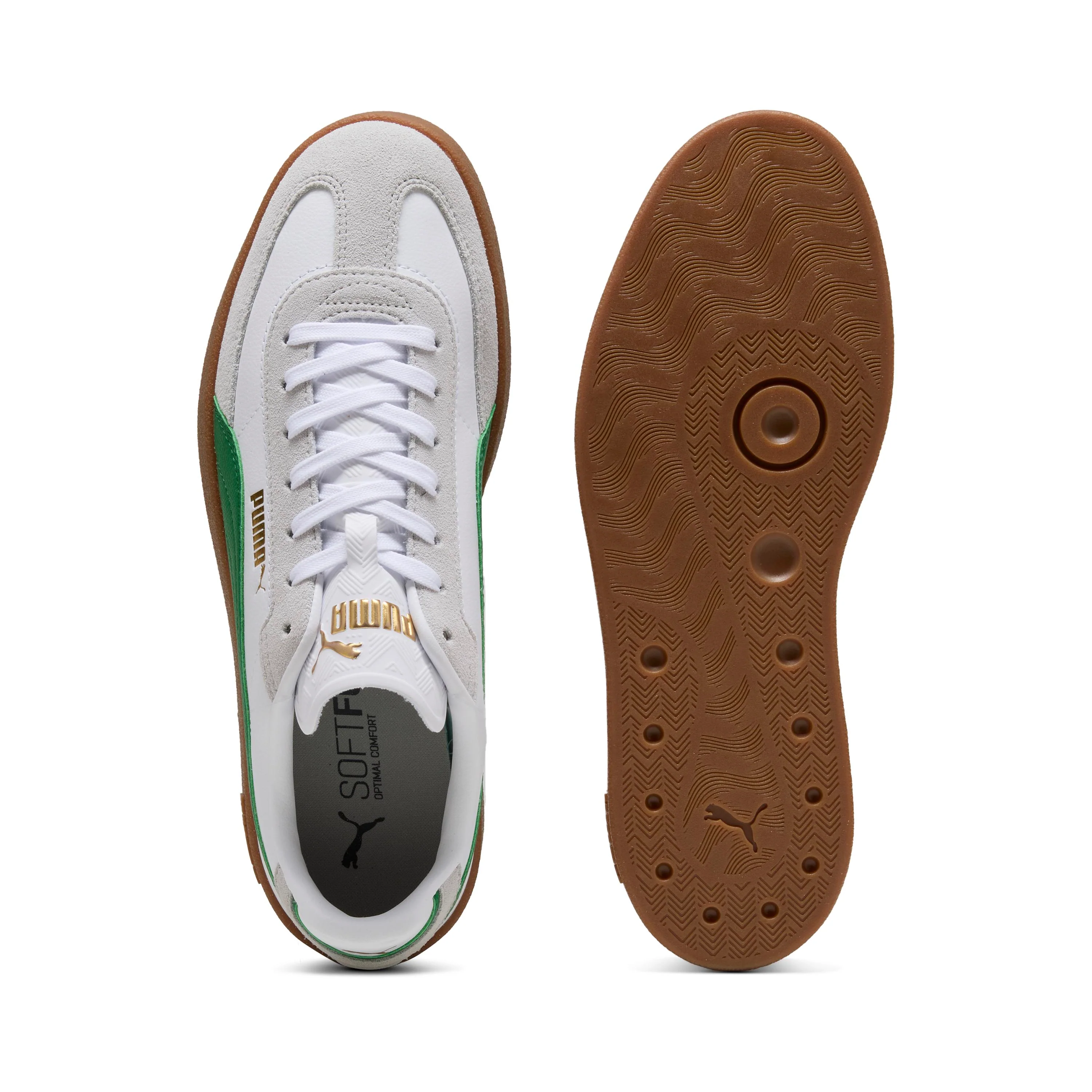 Sneakers bianche da Uomo con dettaglio logo verde Puma Club II Era - Image 6