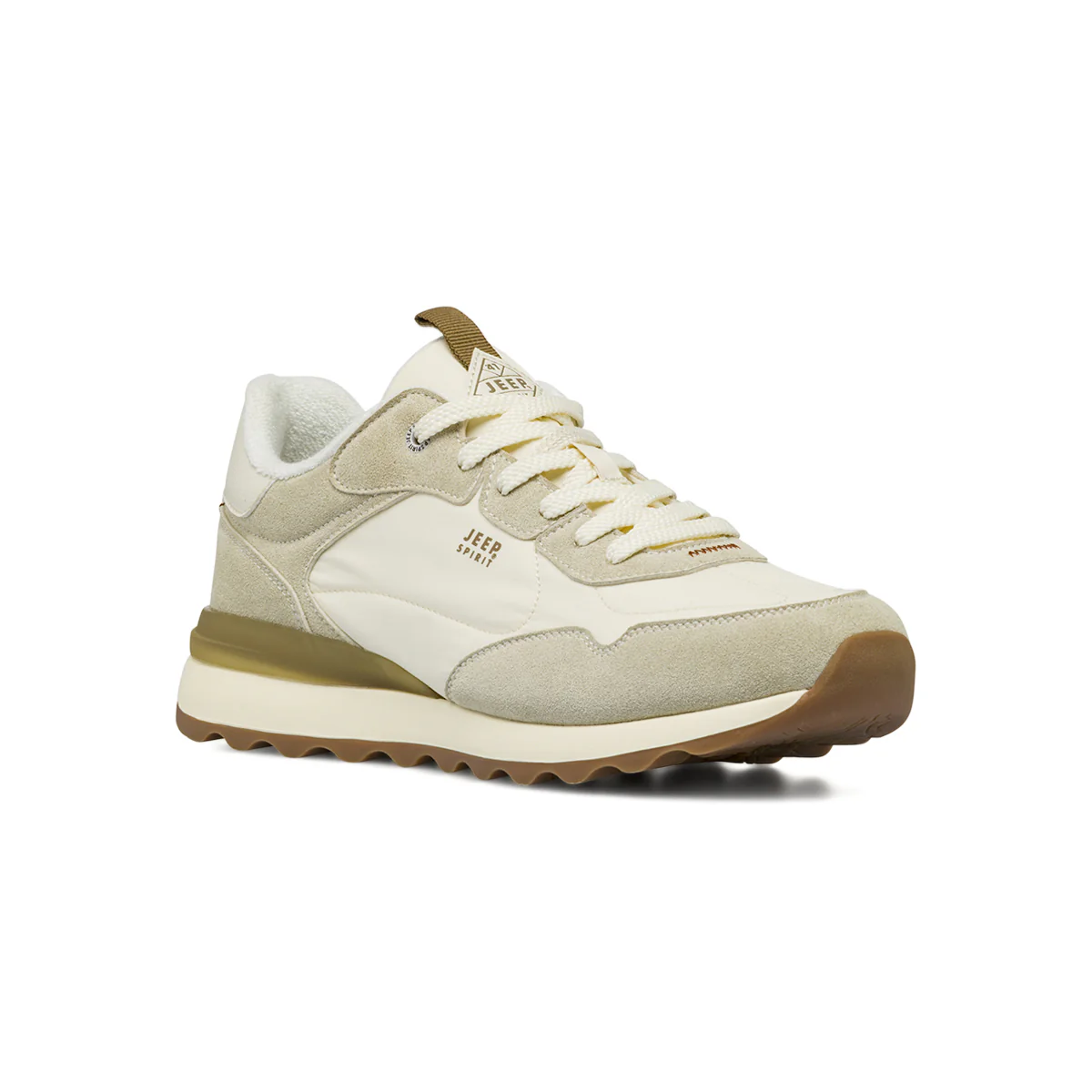 Sneakers bianche da Uomo con inserti effetto scamosciato Jeep Spirit - Image 2