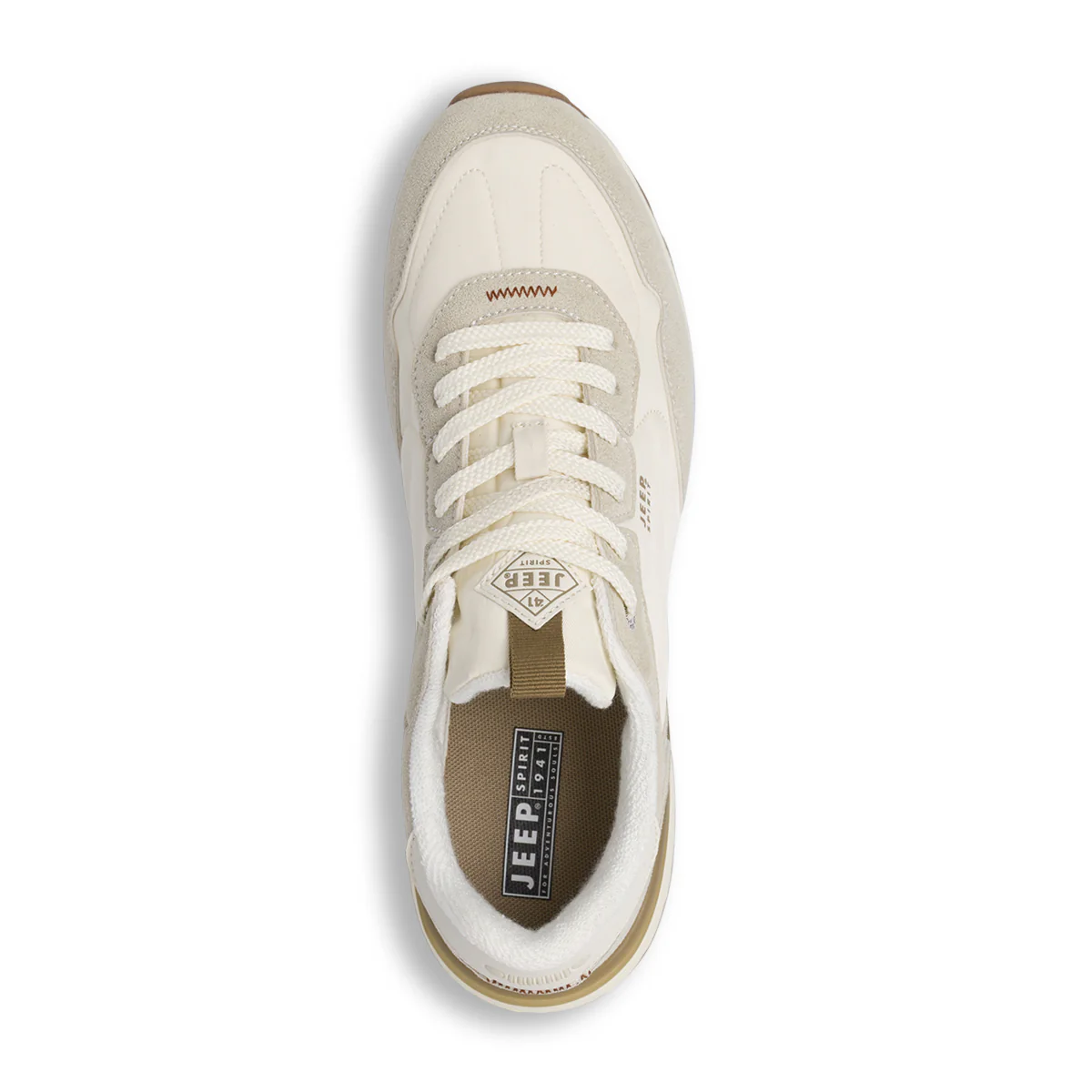 Sneakers bianche da Uomo con inserti effetto scamosciato Jeep Spirit - Image 5