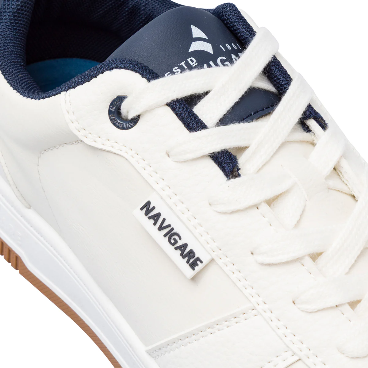 Sneakers bianche da Uomo con inserti in contrasto Navigare - Image 4