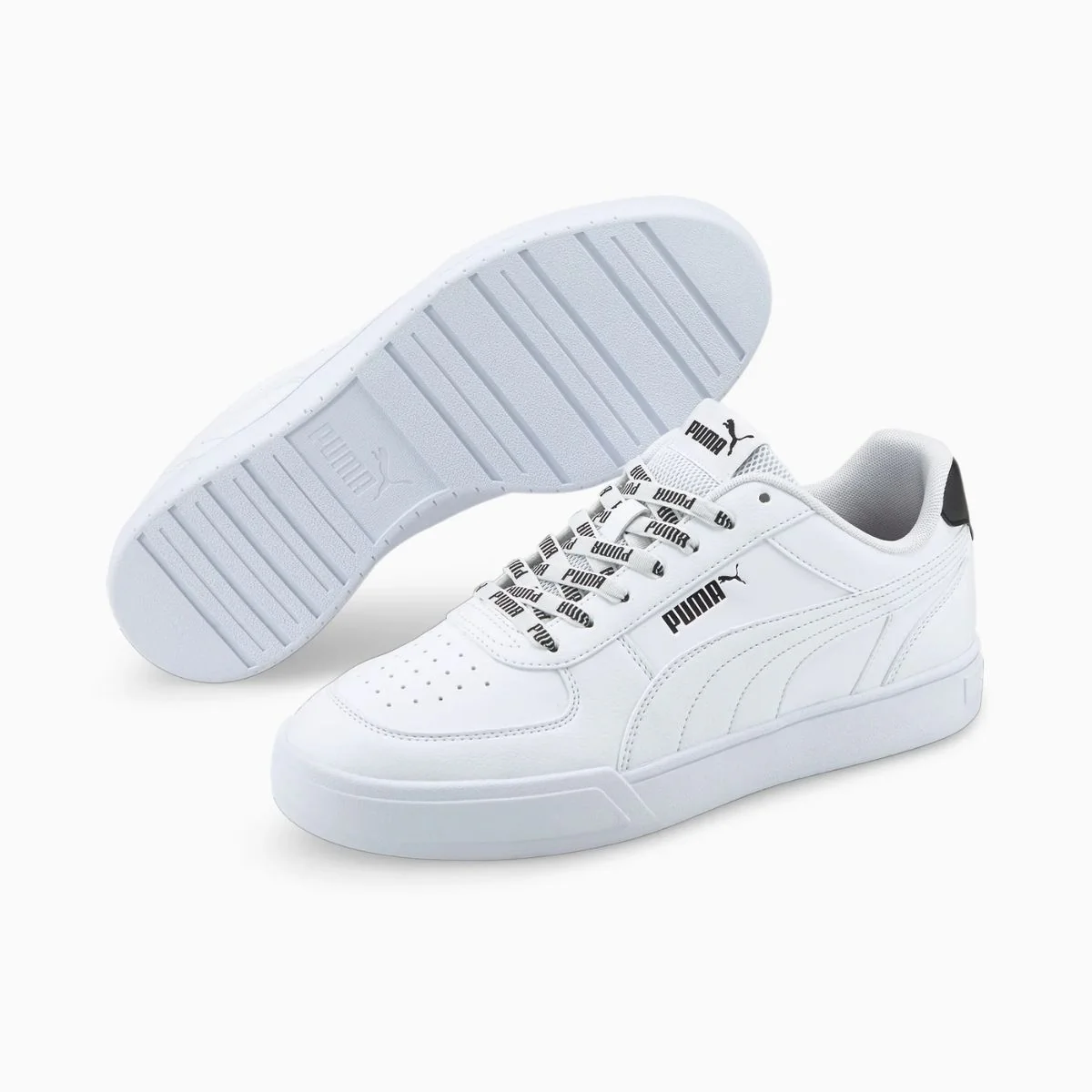 Sneakers bianche da uomo con logo a contrasto Puma Caven Logomania - Image 2