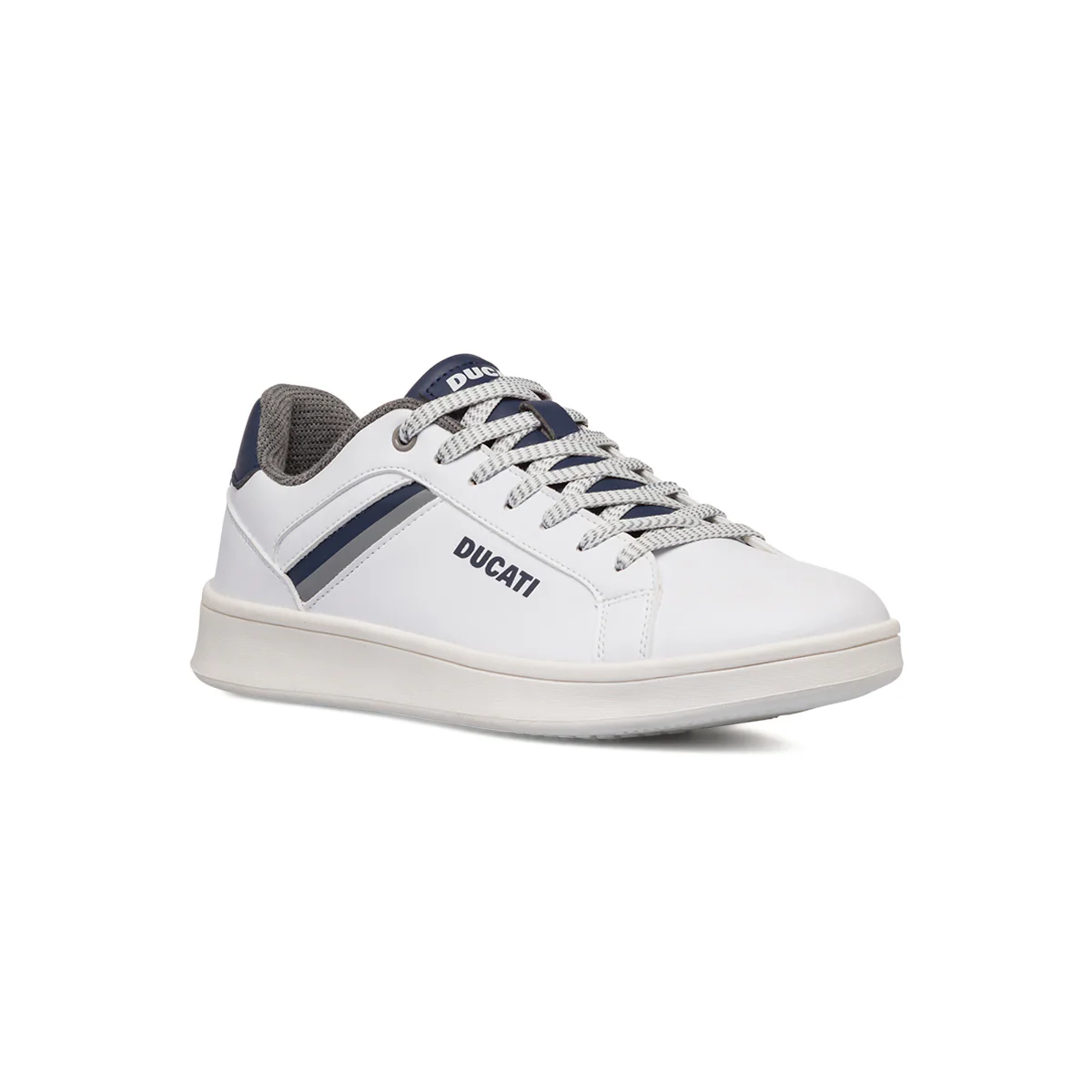 Sneakers bianche da uomo con logo Ducati - Image 2