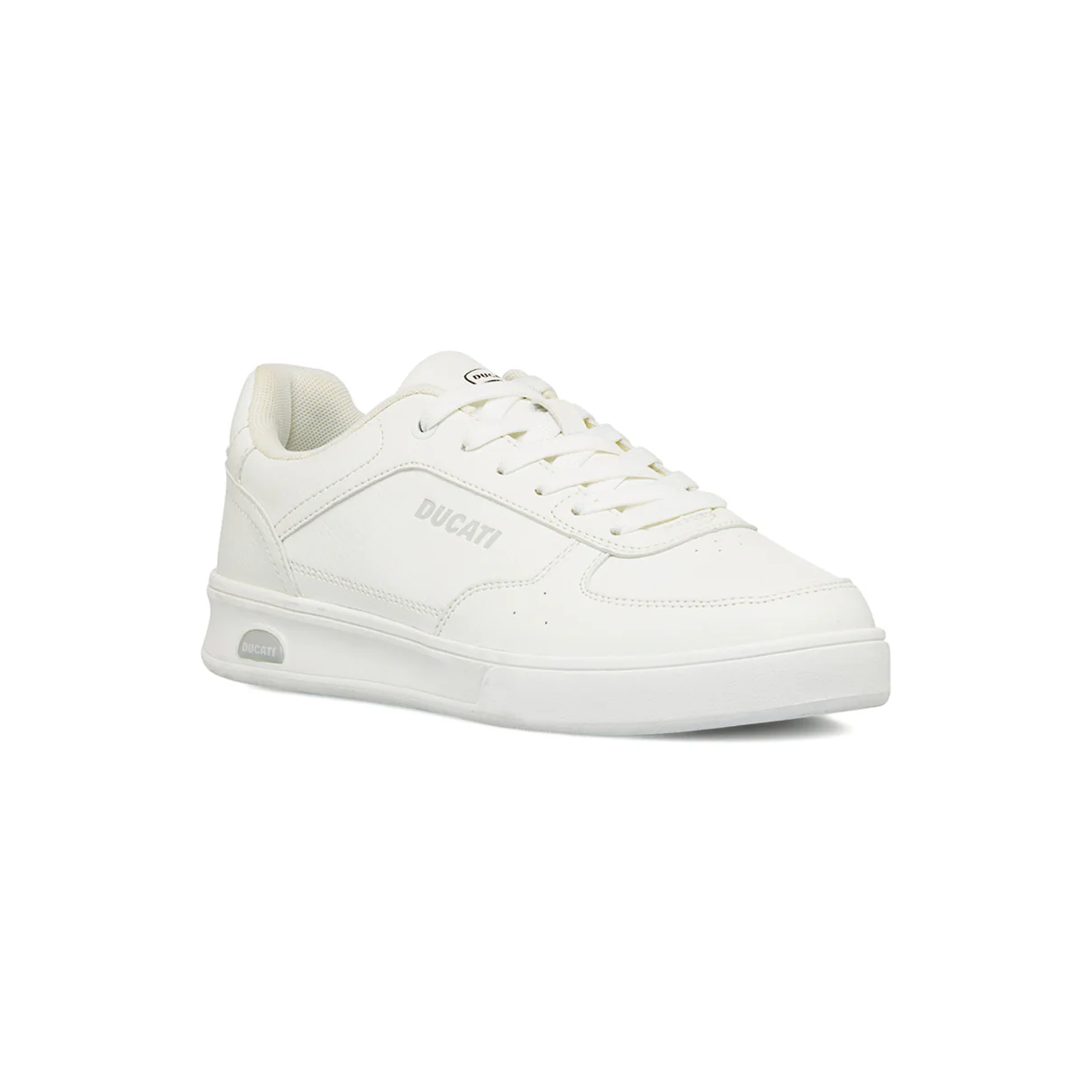 Sneakers bianche da Uomo con logo in contrasto nero Ducati - Image 2