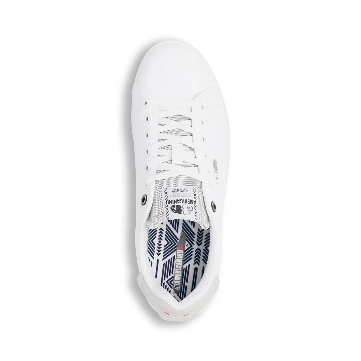 Sneakers bianche da uomo con logo laterale Americanino - Image 6